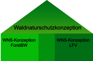 Dachstruktur der Gesamtkonzeption Waldnaturschutz.